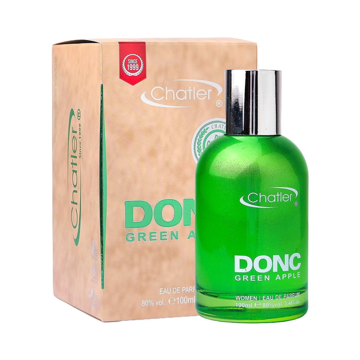 Apa de parfum Chatler – DONC Green Apple Woman 100 ml – Inspirat din DKNY Be Delicious
