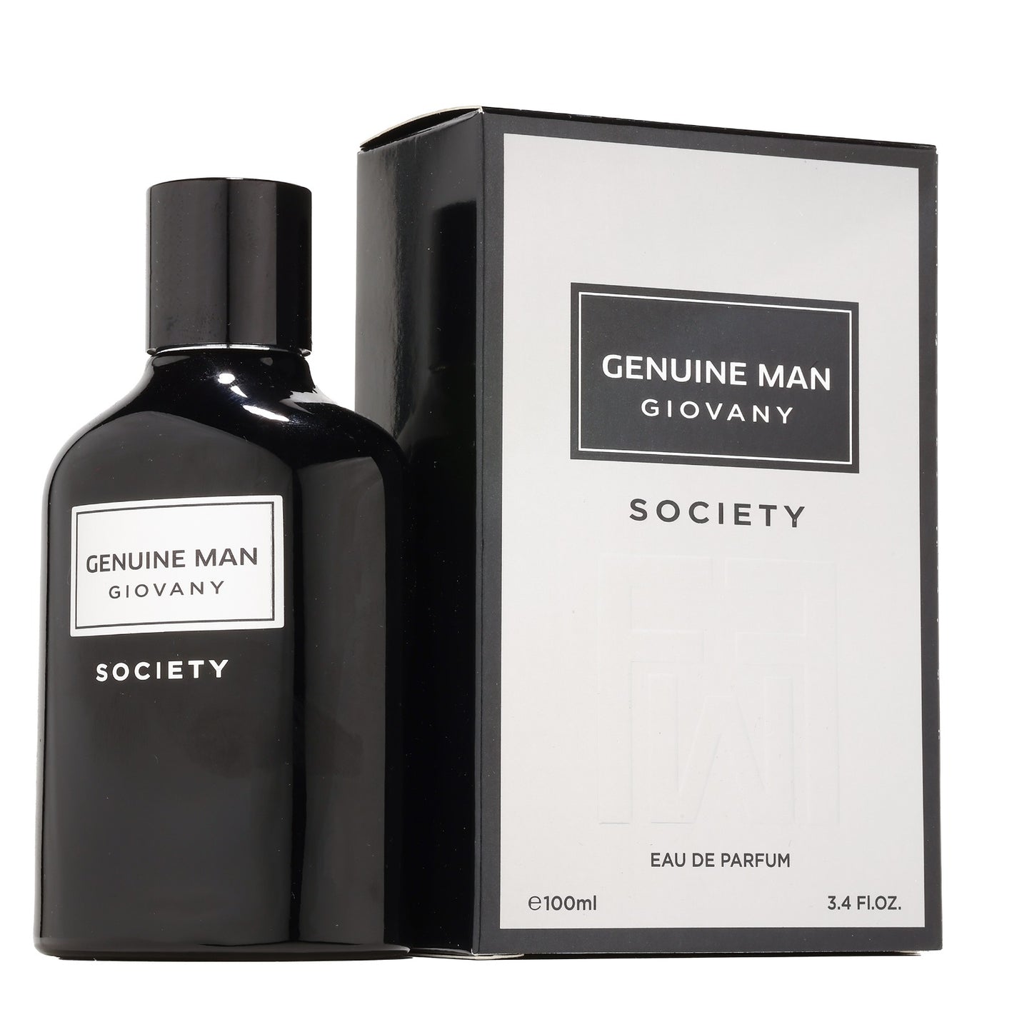 Apa de Parfum Genuine Man Giovany Society by Fragrance World, Barbati, 100 ml