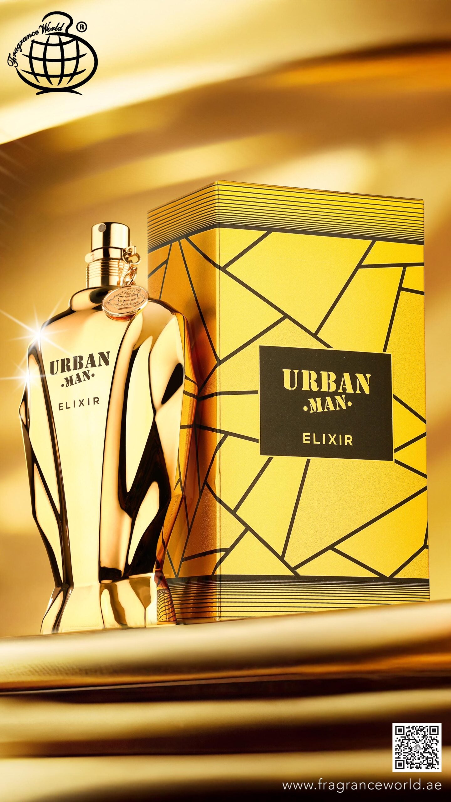 Apa de Parfum Urban Man Elixir by Fragrance World, Barbati, 90 ml