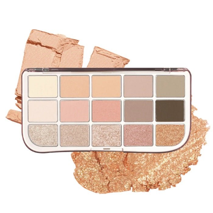 MORE MOOD EYESHADOW PALETTE 02 MORE THAN CORAL - Paleta Farduri De Pleoape 15 Culori