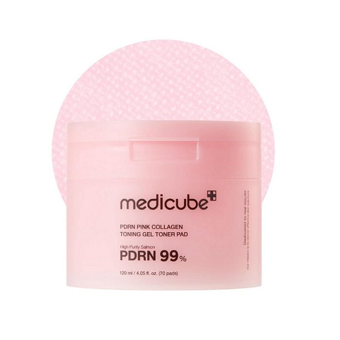 PDRN PINK COLLAGEN TONING GEL TONER PAD - Dischete Hidrogel Cu PDRN Pentru Regenerare