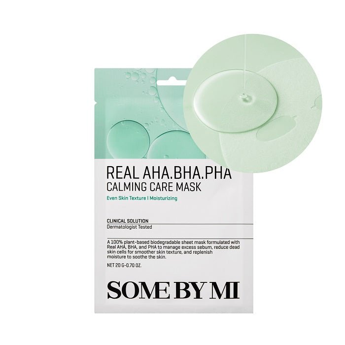 REAL AHA BHA PHA CALMING CARE MASK - Masca Tip Servetel Pentru Exfoliere Delicata