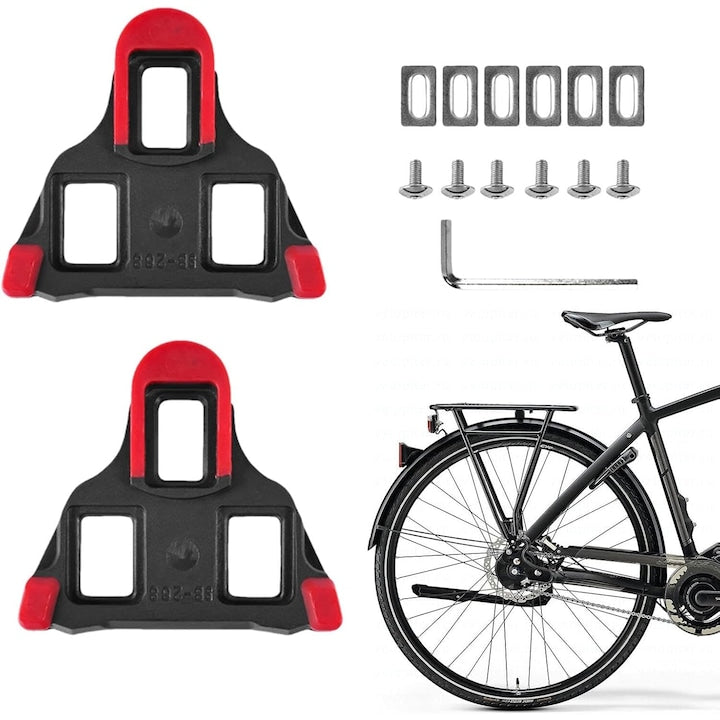Set Cleats pentru pedale de bicicleta SPD-SL SMSH10 auto-blocante 6 grade flotare Negru/Portocaliu