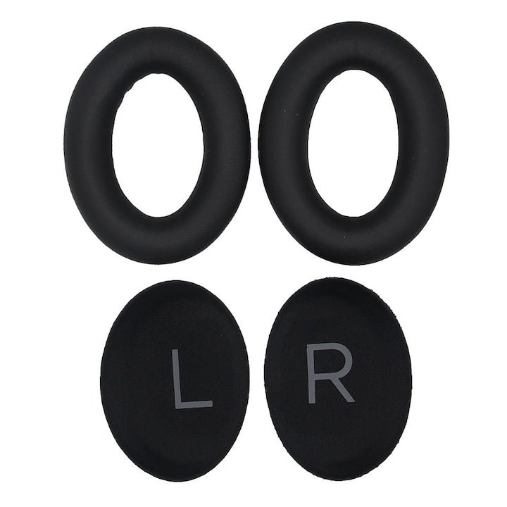 Set 2 bureti de schimb pentru casti Bose QuietComfort 45 QC45 Over-Ear Negru Piele ecologica