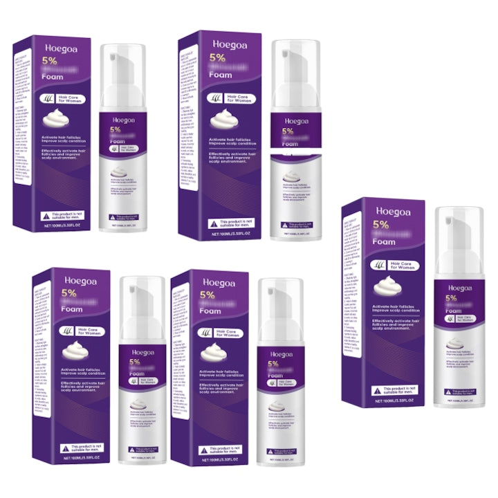Set 5 tratamente spuma pentru par hranire scalp netezire si hidratare 100ml Hoegoa