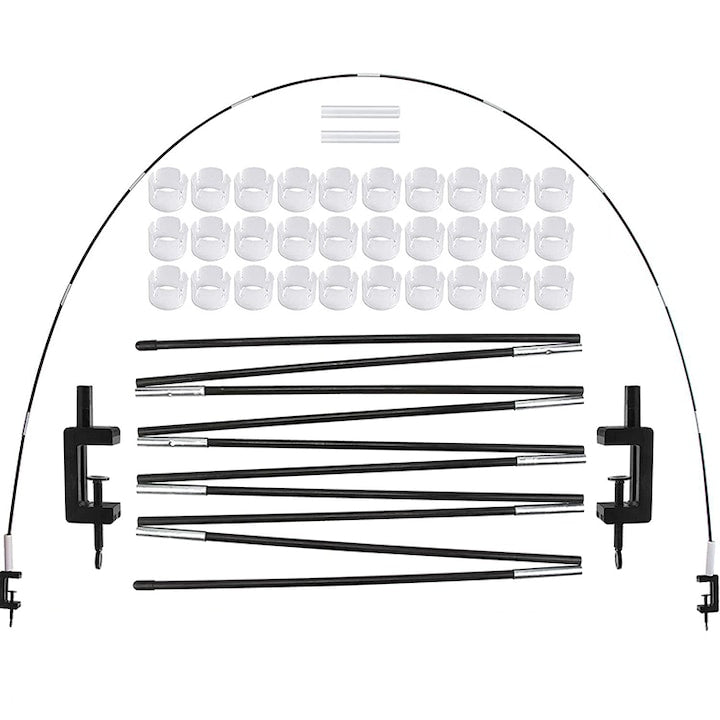 Balloon Arch Frame Kit Fiberglass/PVC 30 Loops Black
