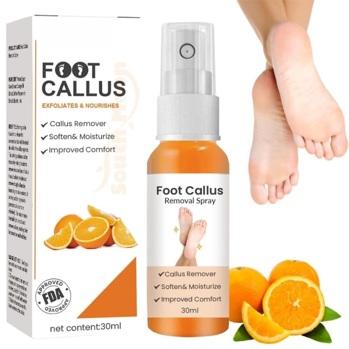 Spray exfoliant pentru picioare AjieQaQ 30 ml indepartare piele moarta hidratare 3x3x11 cm