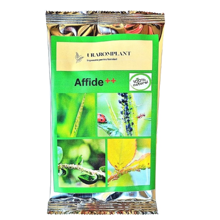 Solutie anti Afide natural repelent organic 100% Affide++ pentru pomi fructiferi legume si plante ornamentale 51g