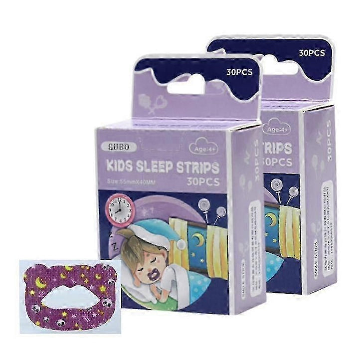 Set 60 de Benzi pentru somn Reducere sforait 65x45mm multicolor