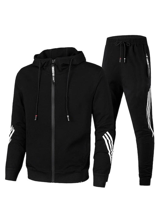 OEM - Two-piece casual tracksuit with hoodie and sweatpants black 4XL INTL 12 installments with 0% interest
