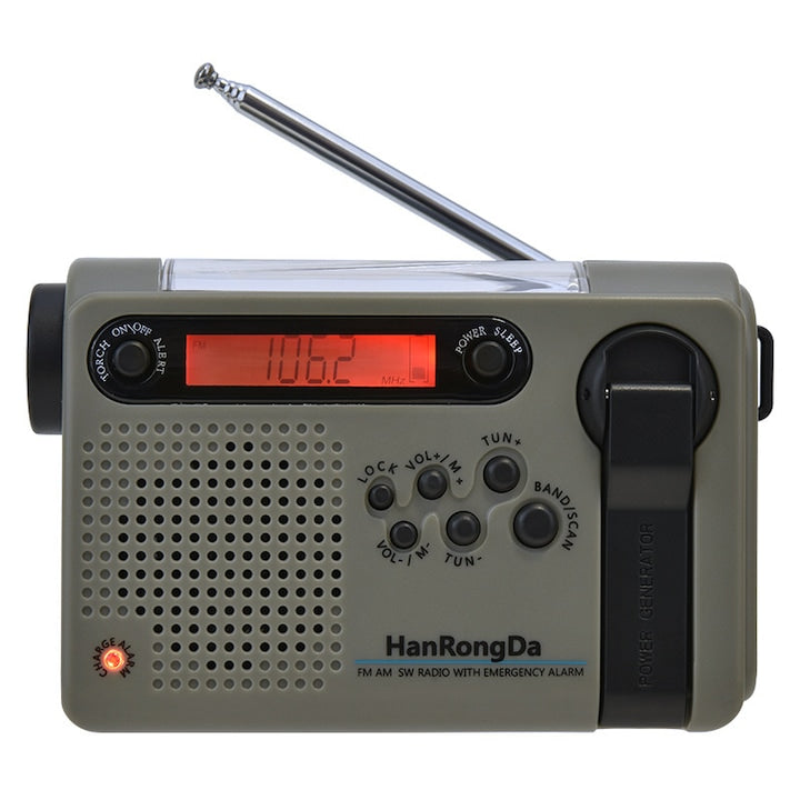 Radio portabil WALALLA multifunctional LED verde 120x76x36mm