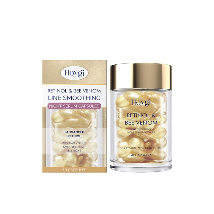 Ser de fata Hoygi Retinol Venin de albine Acid hialuronic 30 capsule