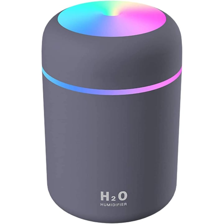 Mini umidificator cu ultrasunete 300 ml 2 moduri de pulverizare pentru casa birou si masina ultra-portabil silentios functie de oprire automata. albastru marin