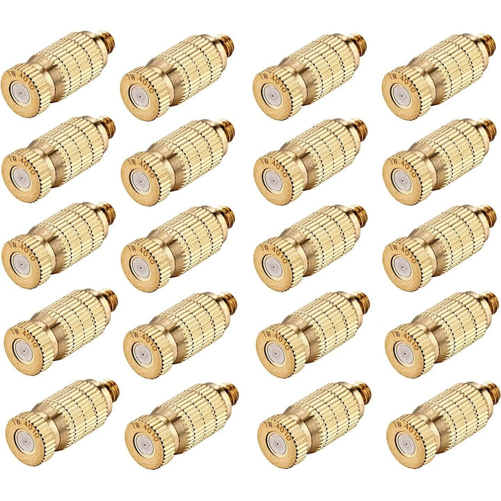 Set 20 duze inalta presiune duza de presiune pentru furtun 0.4 mm Ajustabile Auriu