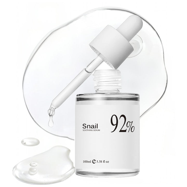 Ser facial cu 92% secretie de melc filtrata anti-imbatranire hidratant lifting si fermitate a pielii potrivit pentru toate tipurile de piele 100 ml