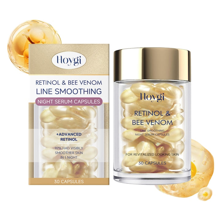 Capsule cu venin de albine si retinol pentru fata hidratare 30 capsule