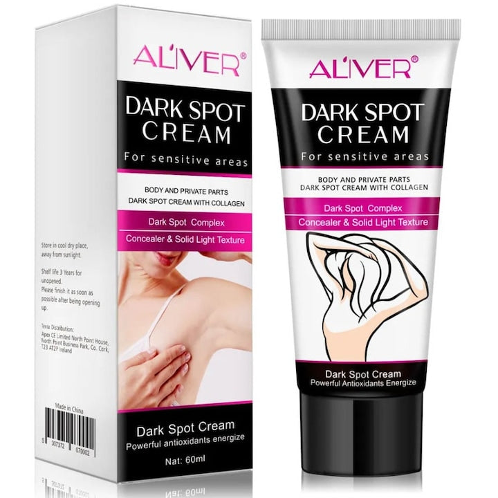Crema pentru Albirea Pielii din Zone Intime Albeste si Ingrijeste zona Inghinala Axilara Genunchii si Fesele Aliver 60 ml
