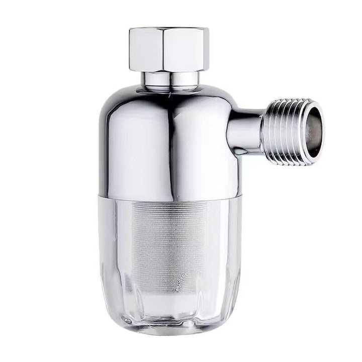 Filtru profesional pentru apa de la robinet Filtru Apa Potabila Design transparent Rezistent la scurgeri Usor de instalat Pentru masina de spalat vase masina de spalat rufe baterie chiuveta de bucatarie dusuri robinete Argintiu
