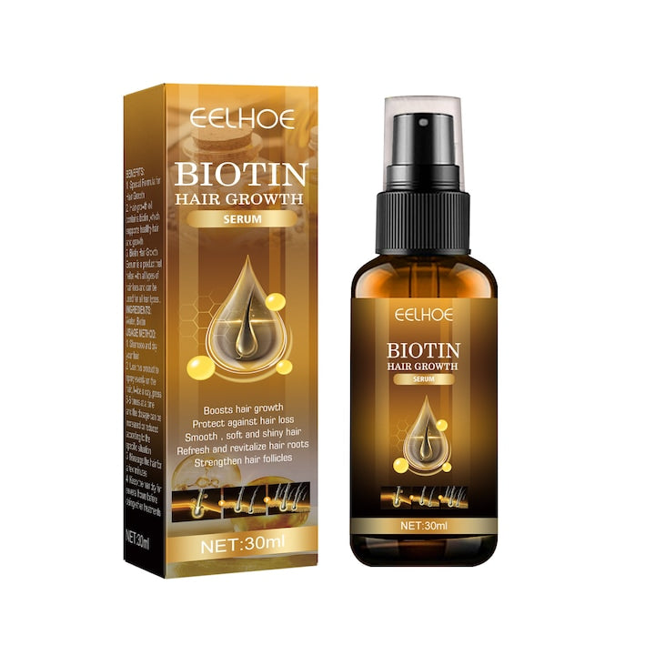 Spray pentru cresterea parului cu biotina EELHOE 2 bucati ingrijire anti-rupere stabilizare radacini