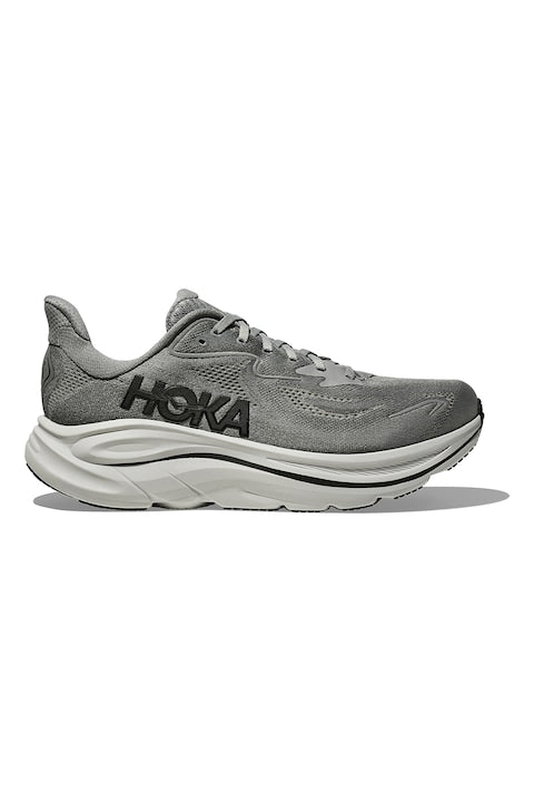 Hoka - Clifton 10 Running Shoes with Logo Black/Grey 12 interest-free installments