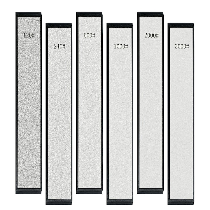 Set of 6 Diamond Sharpening Stones 120/240/600/1000/2000/3000 for Manual Sharpener
