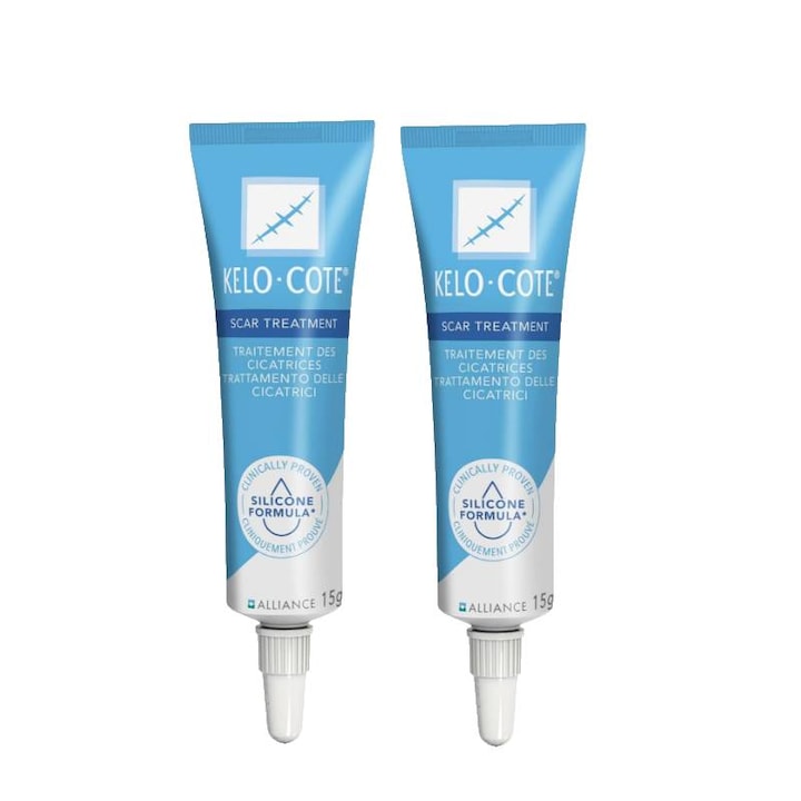 Gel pentru indepartarea cicatricilor Kelo-Cote formula sigura 15ml set de 2 bucati