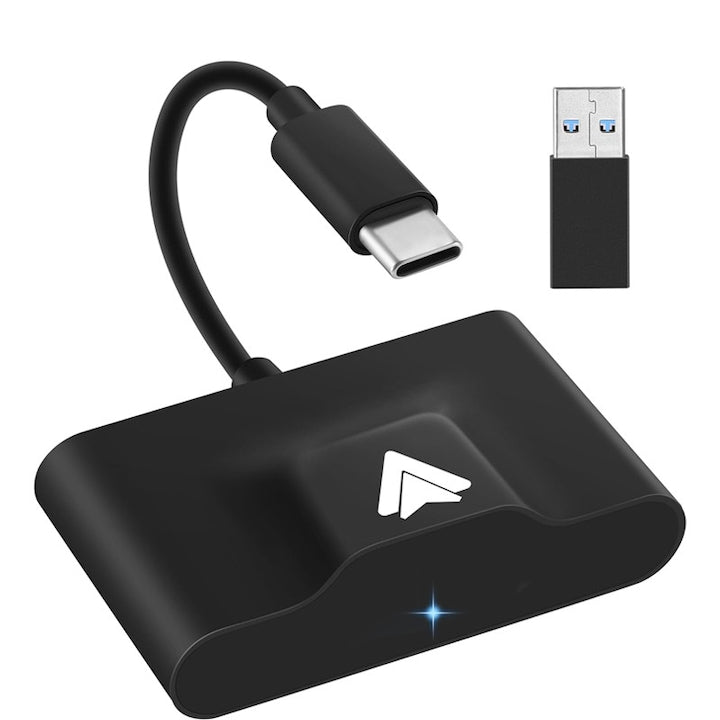 Modul Android Auto wireless Pentru autoturisme Adaptor de la wired la wireless Negru