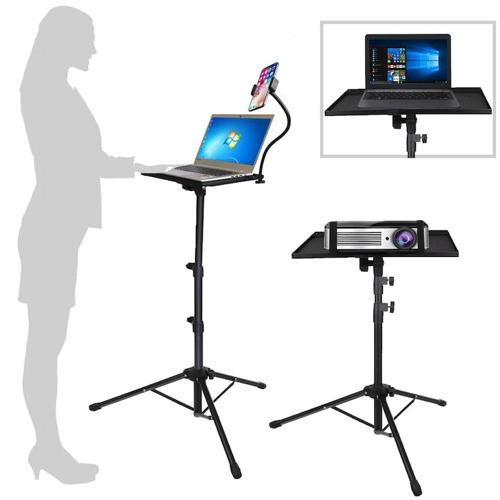 Stand pentru videoproiector/laptop WALALLA Metal 38.5x28.5cm Negru