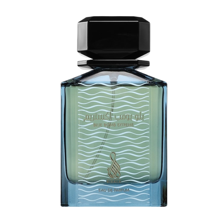 Risala Blue Bomb Extreme apă de parfum unisex 100 ml aromă picantă și mentolată note lemnoase