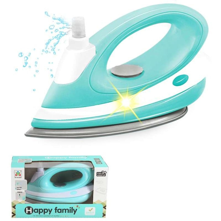 Happy Family Toy Iron with Water Spray and Light for children 3 years+