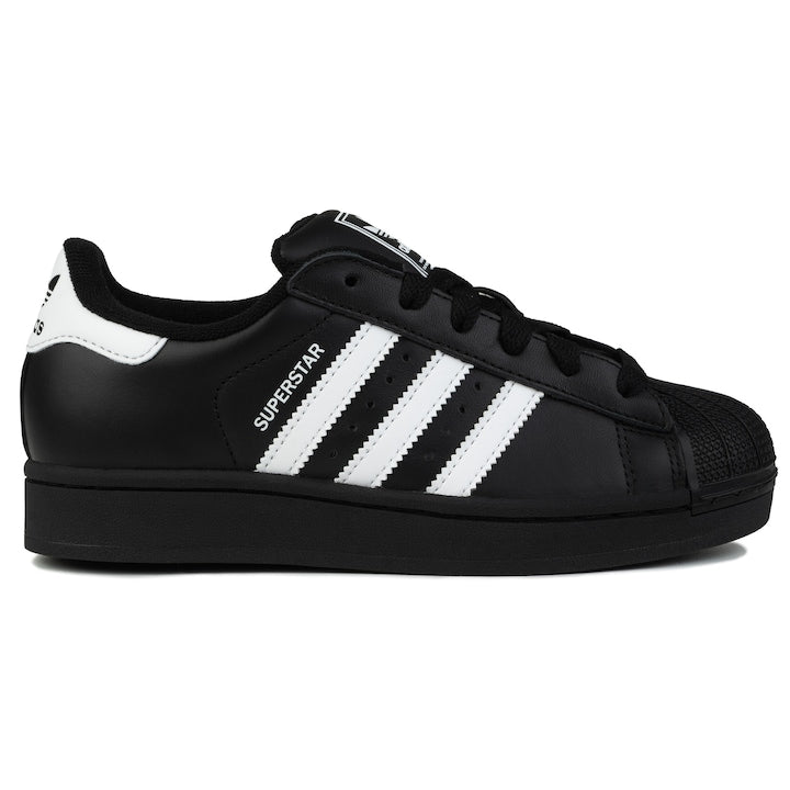 adidas - Superstar Black Leather Sneakers Black 12 installments with 0% interest
