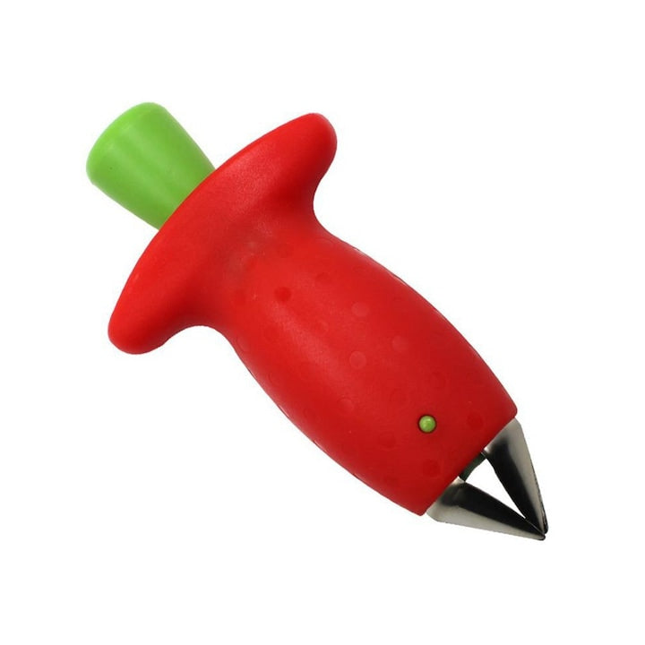 Dispozitiv pentru indepartarea coditelor de capsuni rosu 9.6x5x3cm