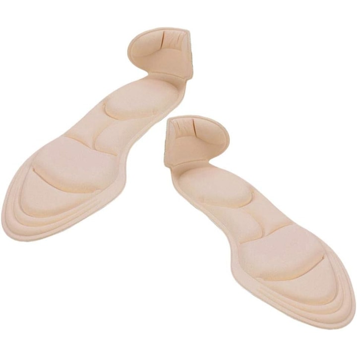 Set 2 branturi cu pernite pentru pantofi stiletto Suport Interior pentru Incaltaminte Marime Universala Bej Deschis