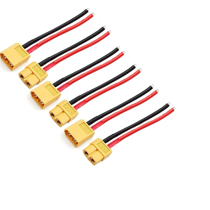 Cablu adaptor conector pentru baterie paralela XT60 cu Cablu de Silicona 14AWG 10cm pentru Drone Rqiurpn