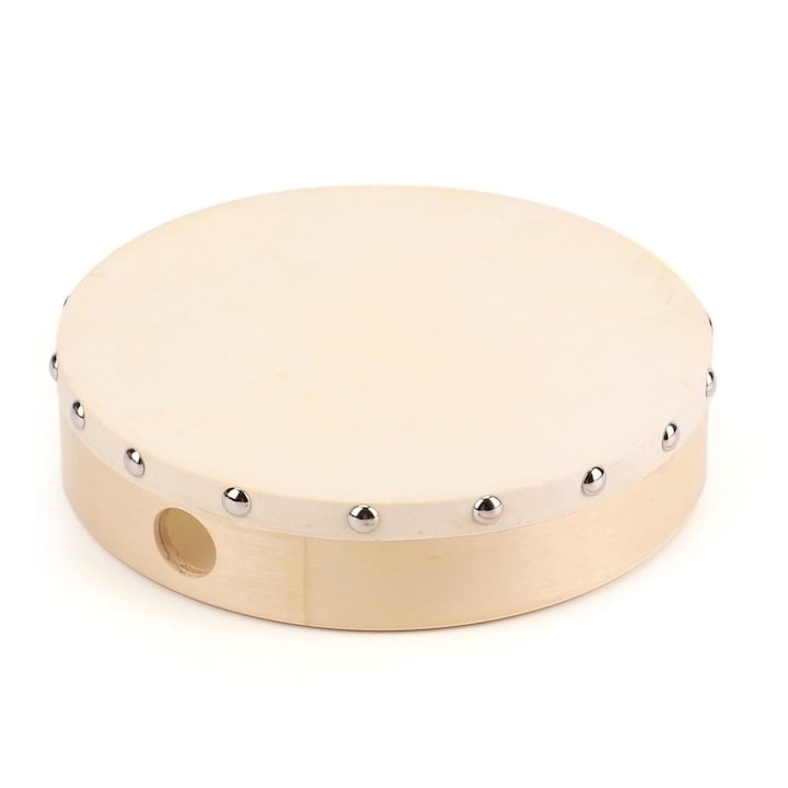 Toba percutie de mana 8 Inch Alb