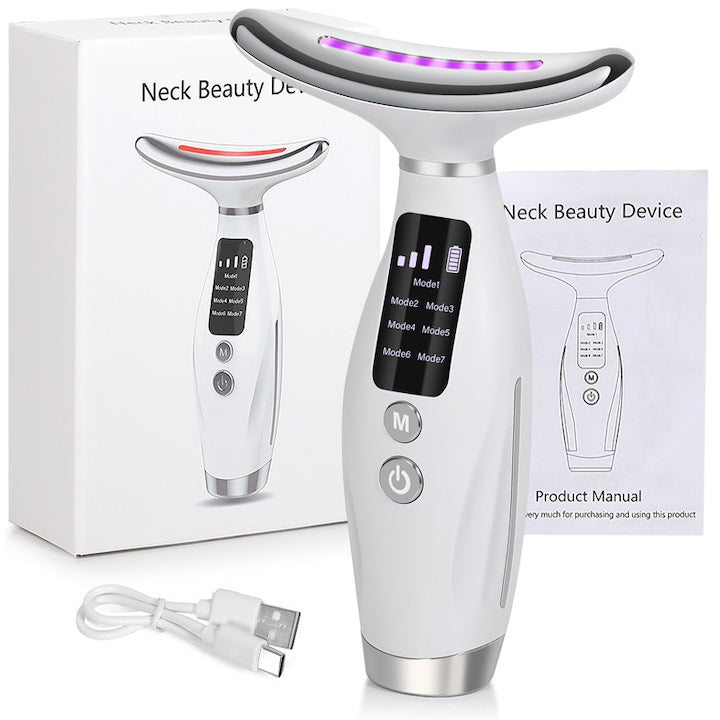 Dispozitiv Facial Profesional tratamente pentru fata ochi gat,7 terapii diferite pentru piele reduce ridurile hidrateaza ridica anti-imbatranire stimuleaza microcirculatia productia de colagen albeste