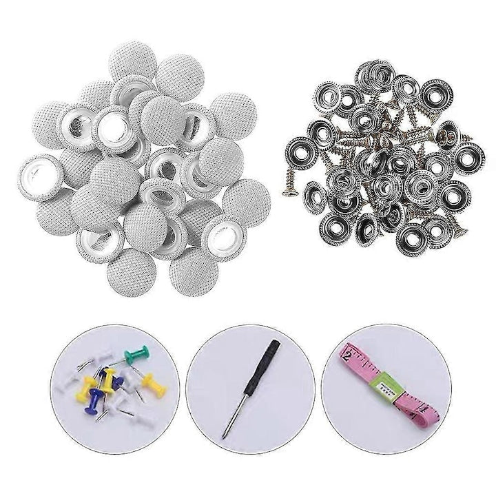 Set reparare rivete pentru plafon auto 200 componente bej/gri 20mm diametru catarama
