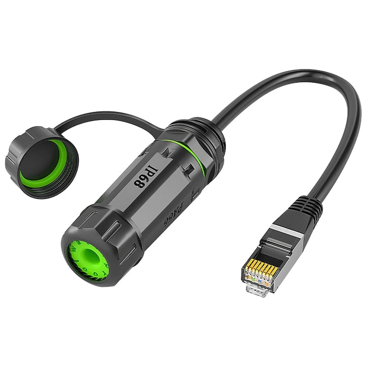Conector Ethernet Cat6 impermeabil RJ45 M20 IP68 rezistent la umiditate pentru camere de supraveghere