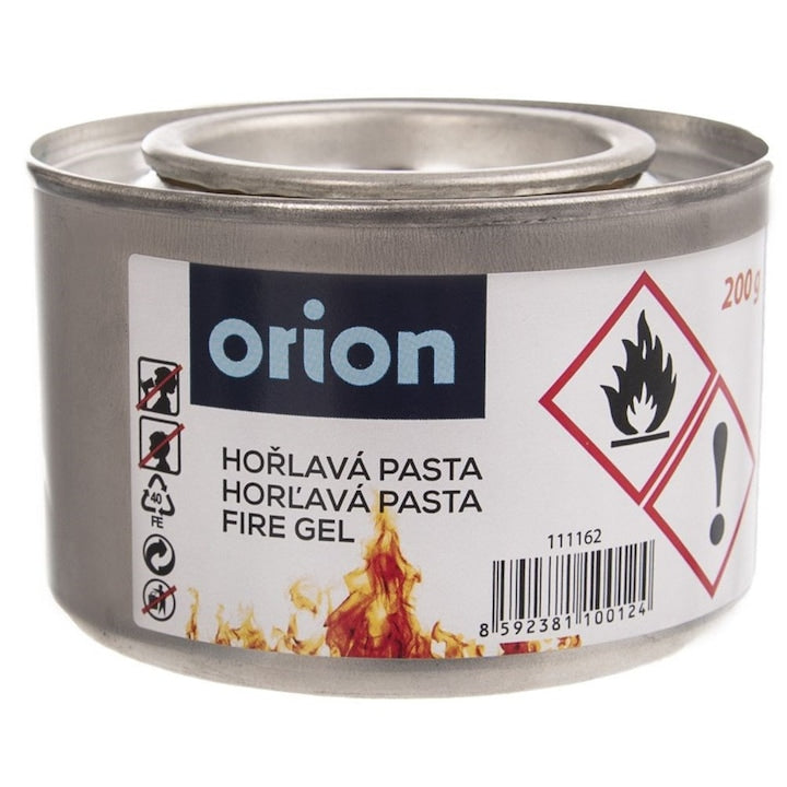 Pasta Combustibila Pentru Fondue Orion 0.22 L 10x10x10 cm Usor Inflamabila Sigura Eficienta Universala Incolora