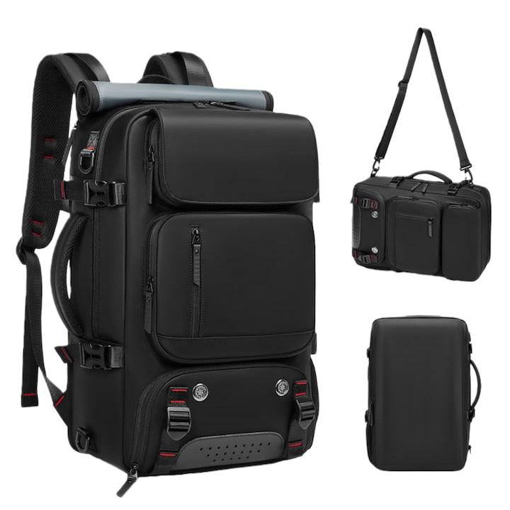 Fantasy Multifunctional Travel Backpack, Shoe Compartment, USB Port, Large Capacity 55L, 30x16x46cm, Waterproof Oxford Material, Anti-Theft System