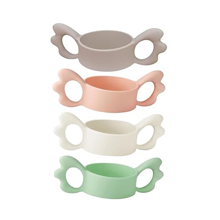 Set 4 manere biberon JENUOS silicon multicolor 13.3x6x4.4cm 9-12 luni
