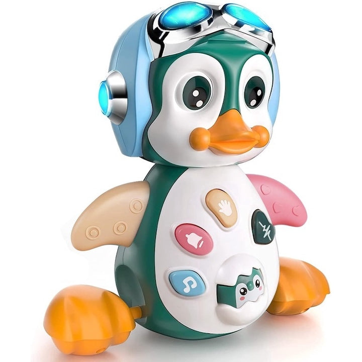 Interactive Toy for Children, Educational Toy, Interactive Penguin for Babies, with LED Lights and Music, Supports Cognitive, Motor, and Emotional Development, Stimulates Crawling and Active Play for Children, + 12 Months
