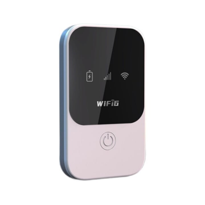 5G LTE Portable WiFi Router 2400mAh black compact