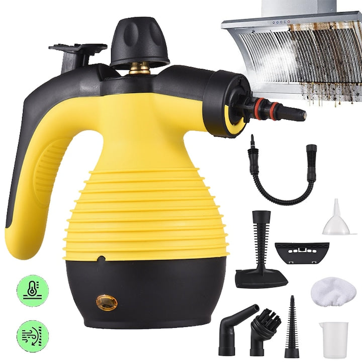 Aparat de curățat cu abur CHOOLY 1050 W 9 accesorii portabil 27x25x22cm