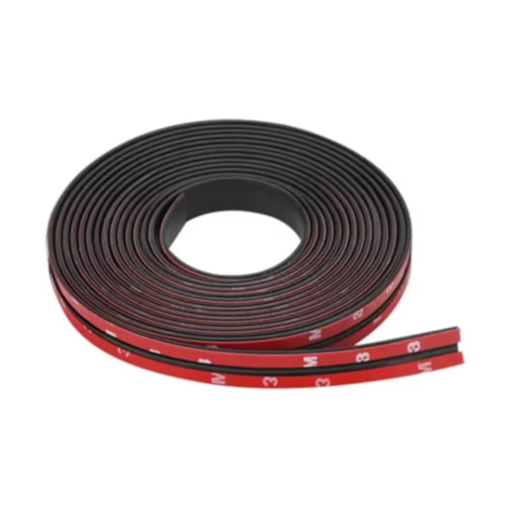 Banda etansare auto universala profil T 14 mm cu 2 metri lungime EPDM cauciuc cu adeziv protectie parbriz geamuri si trapa – impermeabila antifon antipraf