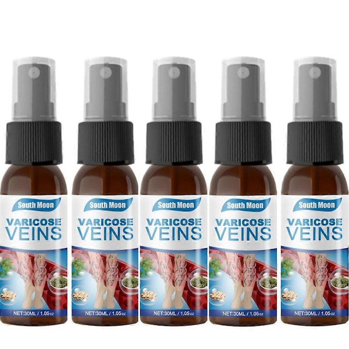 Spray pentru varice 5 buc extracte naturale 30g eficient pentru disconfortul picioarelor