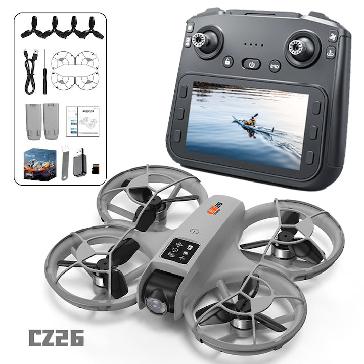 Drone with HD camera, mini, remote control, real-time transmission, 30x30cm
