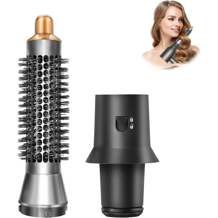 Set perie pentru volum cu adaptor compatibil cu Dyson Supersonic / Airwrap
