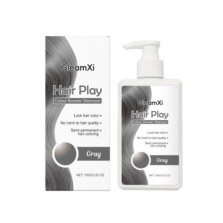 GleamXi Shampoo pentru par gri anti-despigmentare combata ruperea firelor de par protejeaza si mentine culoarea. Potrivit pentru toate tipurile de par albire colorat sau tuns 100 g