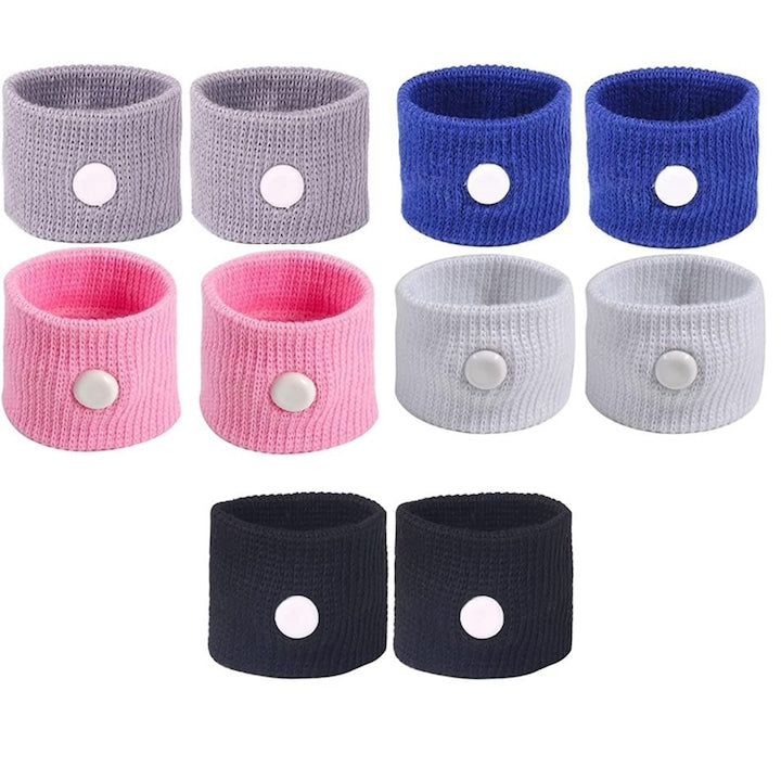 Set 10 bratari anti Rau de Miscare si Rau in timpul Sarcinii Neiguan Terapeutice cu punct de presiune Unisex Multicolor